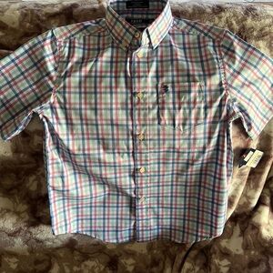 Izod Kids Multicolor Plaid Button Down Shirt